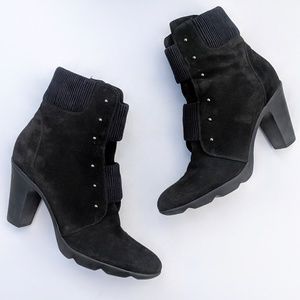 Aquatalia Black Ankle Booties Sleek Design